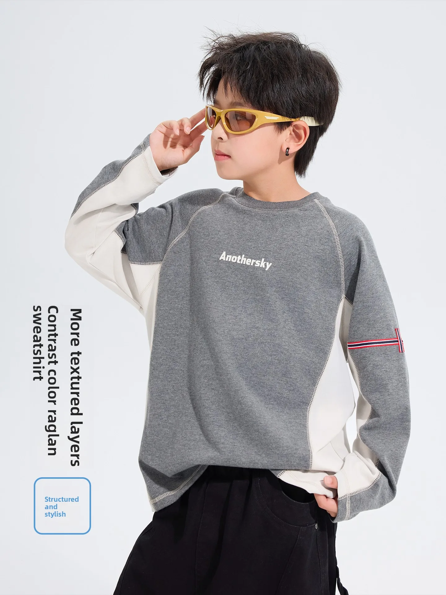 Children's Sport Long Sleeve T-Shirt Fleece Sensation Quick Dry Top Casual Base Layer Shirt for Autumn Season Boys' Clothing