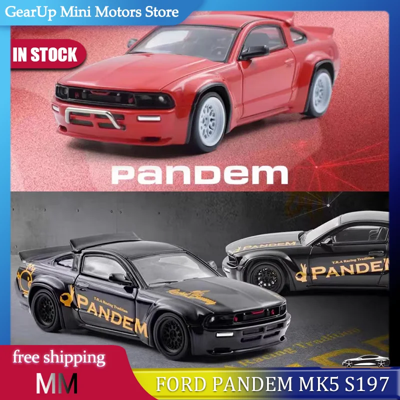 

New Model Model Mm 1:64 Ford Mustang Pandem Mk5 S197 Alloy Miniature Diecast Model Pandem Modified Car Toys Kids Ornament Gift