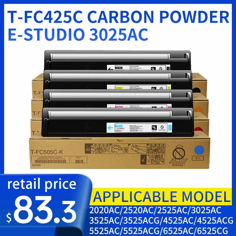 Dla Toshiba 2020ac toner t-fc425c toner e-studio 3025ac toner drukarki 2525 3525 4525 5525ac toner kopiarki 6525ac toner