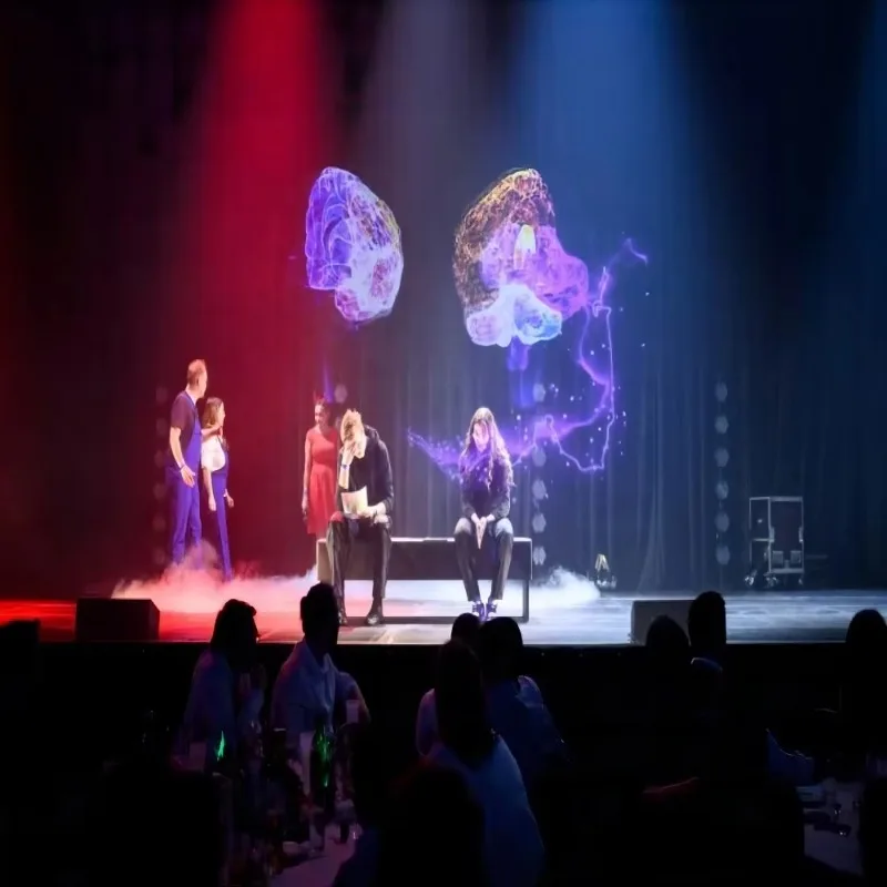 High Definition 7-Color Holographic Mesh 16:9 Projectors Screen