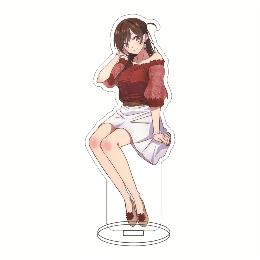 Cute Anime Rent-a-Girlfriend Ichinose Chizuru Asami Nanami Sakurasawa Sumi Acrylic Stand Figure Standing Model Holder Desk Decor