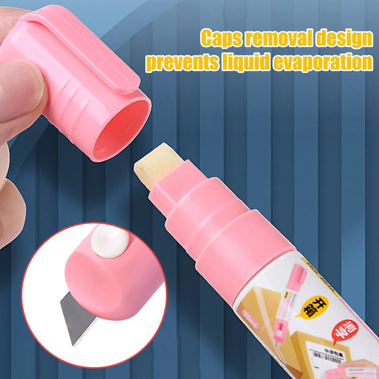 2 In 1 Thermal Paper Correction Fluid with Unboxing Knife Durable Thermal Paper Data Identity Protection Fluid Eraser Box Opener