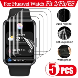 1-5PCS 9D Curved Soft Hydrogel Film for Huawei Watch Fit 2 ES Full Screen Protective Film Hawei Watch Fit2 Smartwacth Not Glass