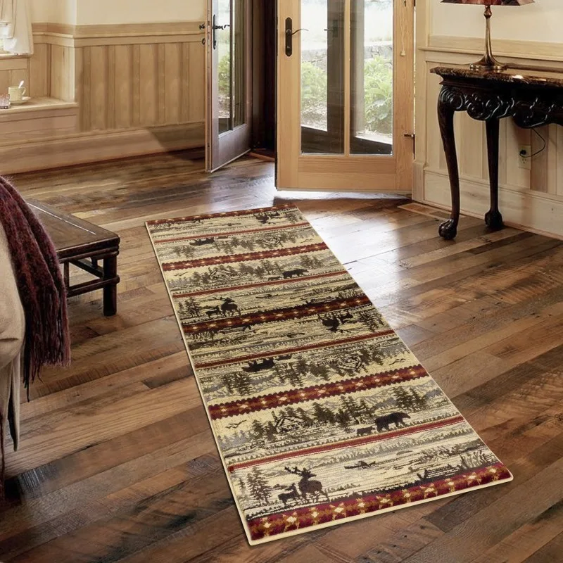 

Nature's Nest GC_CBL3005 Multi 2 ft. 7 in. x 7 ft. 3 in. Lodge Area Rug