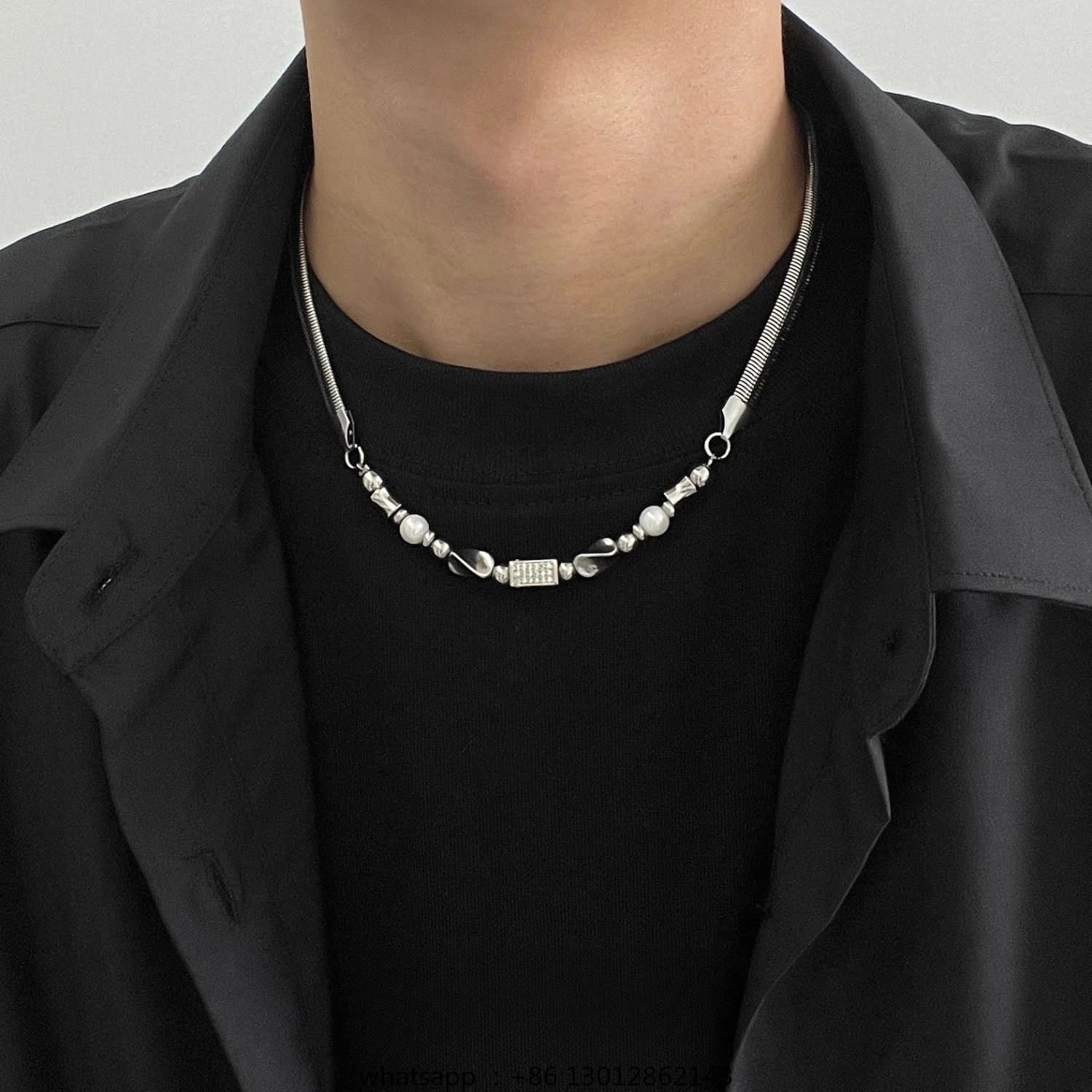 

Necklace Men's Light Luxury Premium Niche Clavicle Chain