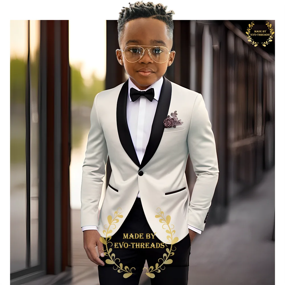 ZHIO Boys Suits 2 Pieces (jacket+pants) Baby Set Wedding Little Gentleman Prom Tuxedo Dress Outerwear Party Custom Kids Outfits