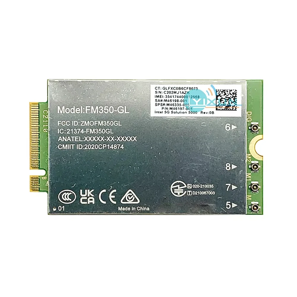 FM350-GL 5G Sub6 M.2 Module For Elite X360 830 1040 Elitebook 830 835 840 845 850 860 865 1040 Fury Firefly 14 16 G9 G10 LaptopE
