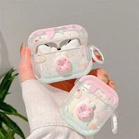 3D Donut Earphone Protective Case Suitable for AirPods Pro 2 3 4 Wireless Bluetooth Earphone Protective Case