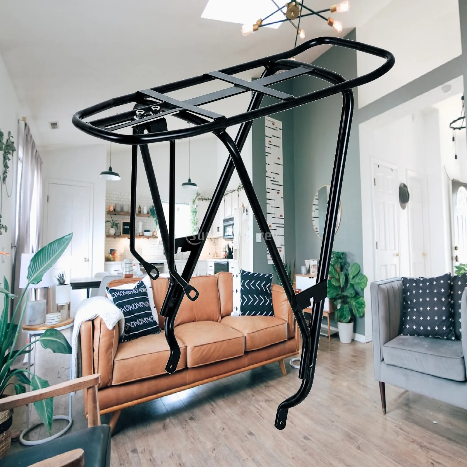 Reliable Bicycle Deck Rack for Errands and Touring with Mounting Brackets Included