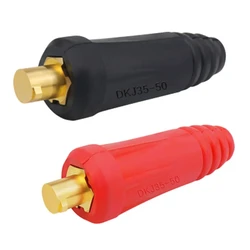 2pcs DKJ35-50 Welding Cable Male Connector Plug Welder Quick Fitting Male Cable Connector Plug Welding Machine 315A