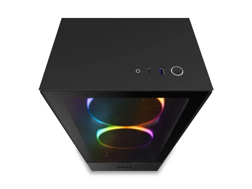 Diskon Besar Casing Komputer H510 Casing Menara Tengah RGB Hitam Elit Casing Gaming PC Menara Tengah