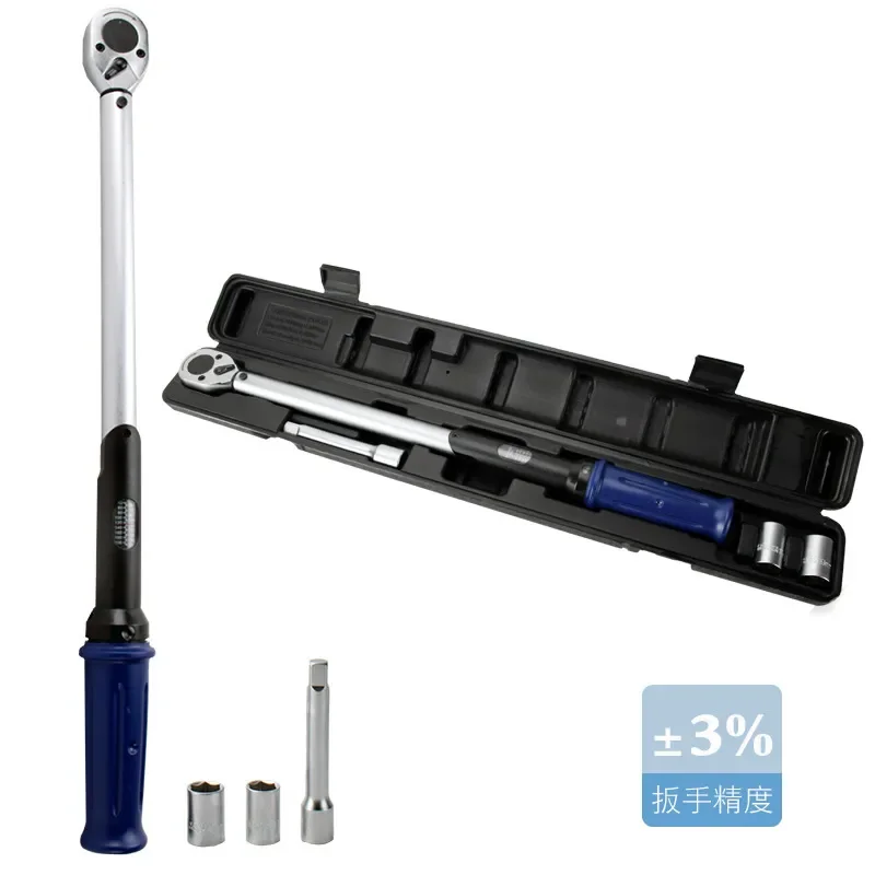 1/2 Inch Drive Torque Wrench 40-210 Nm Industrial Grade Automotive Tool with Measurement Window for Tire Maintenance 127