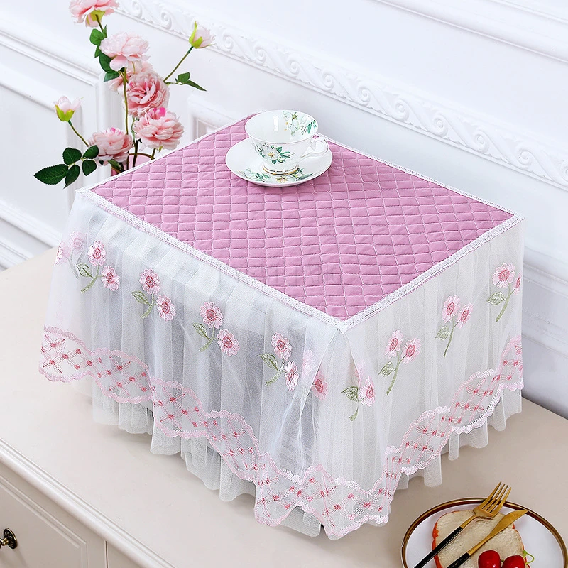 Microwave Oven Dust Cover All-Inclusive Electric Oven Oil-Proof Lace Cover Cloth Printer Cover Towel Universal Decorative Mat