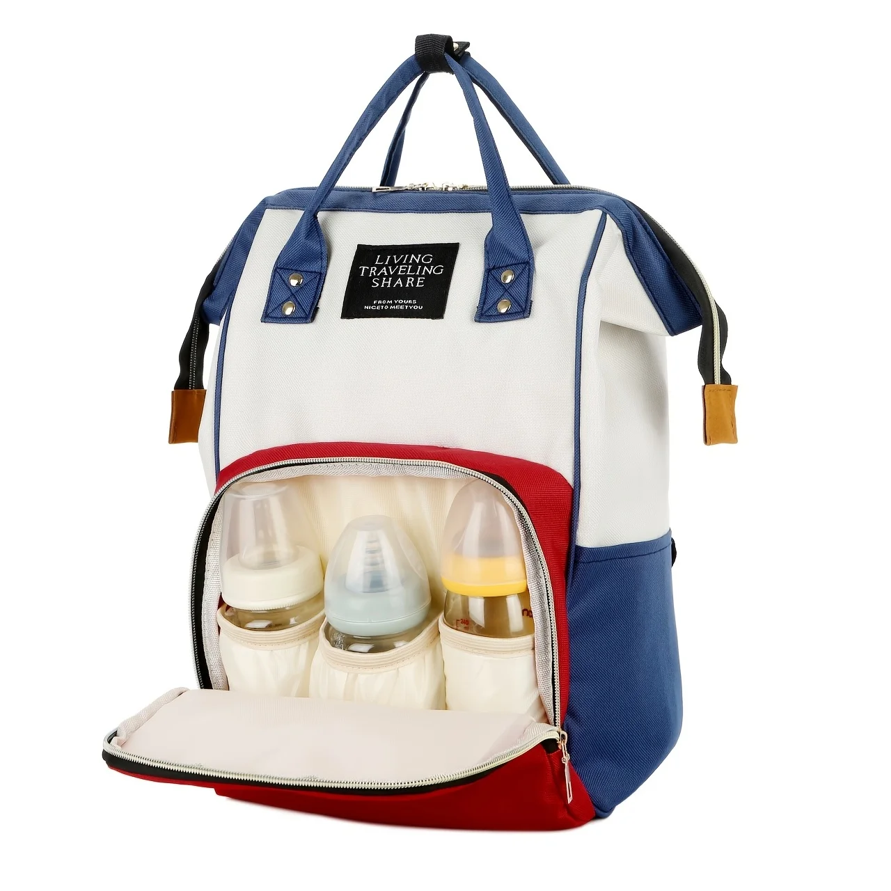 

New Fashionable Trendy Shoulder Bag, Diaper Bag Backpack Handbags, Portable Multi-functional Large-capacity Mommy Backpack