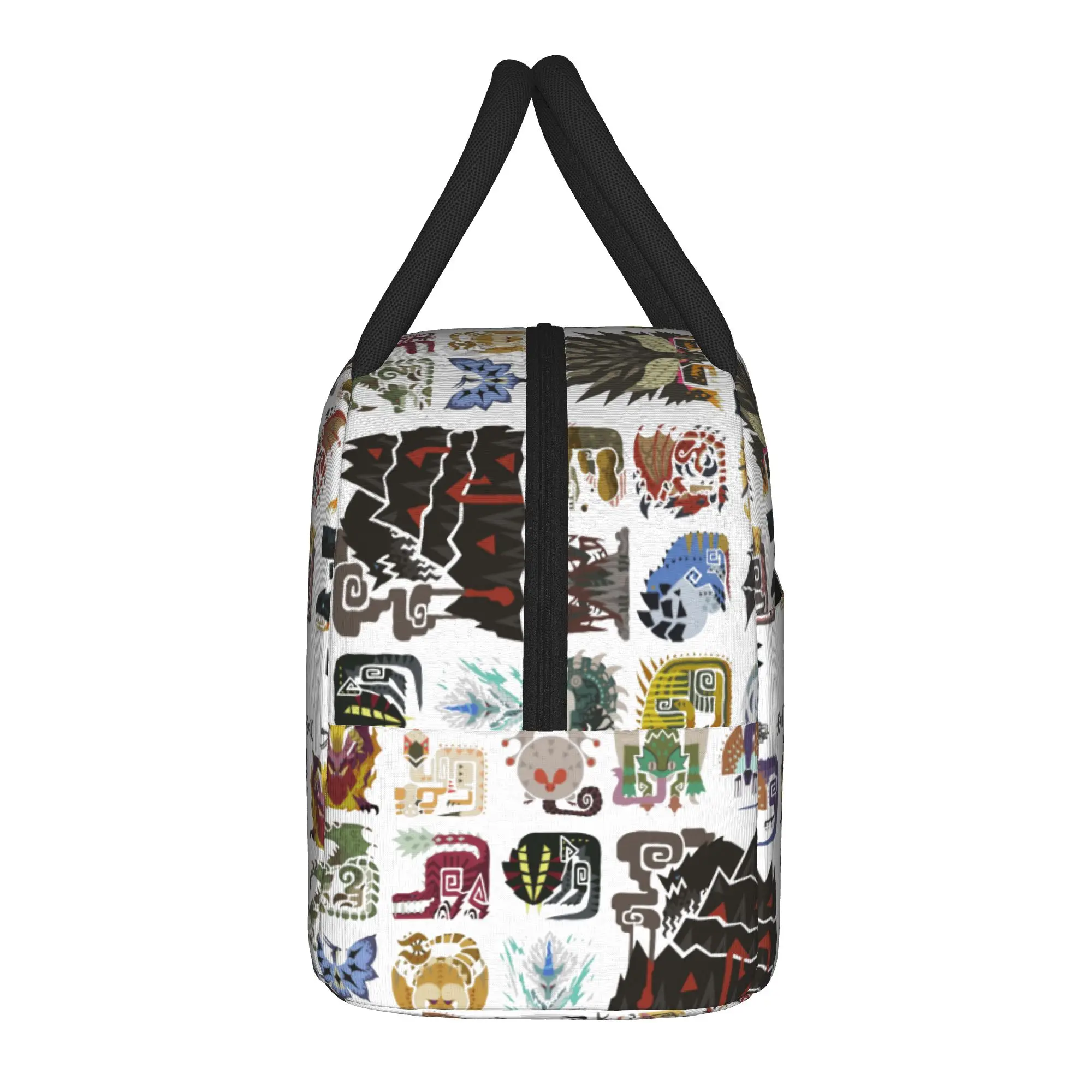 Monster Hunter World Insulated Lunch Bag Large  Lunch Container Cooler Bag Lunch Box Tote Beach  Travel Men Women