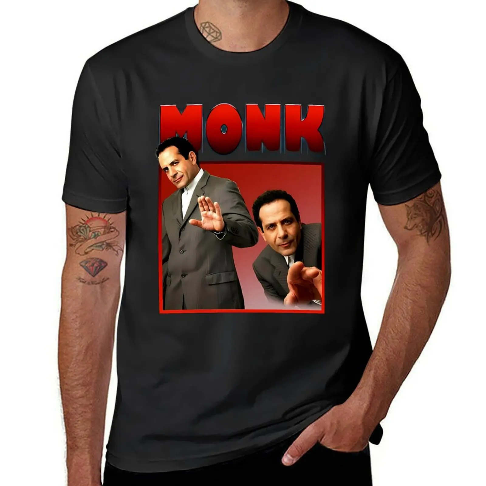 Adrian Monk Adrian Monk Adrian Monk T-Shirt summer top anime heavyweight t shirts for men