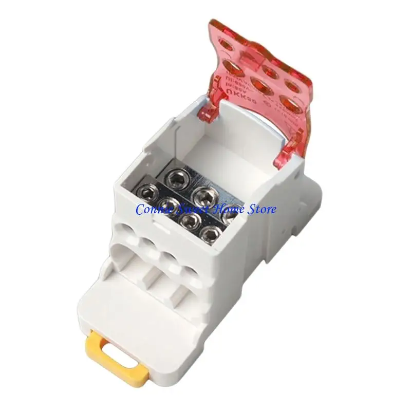 LXAF 80A Power Distribution Box With DIN Mounting Electric Wire Connector