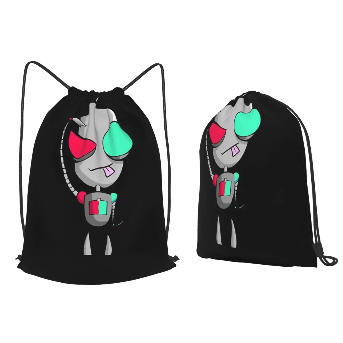 

Gir Invader Zim Backpacks Casual Drawstring Bags Sports Bag Book Bags for Travel Students