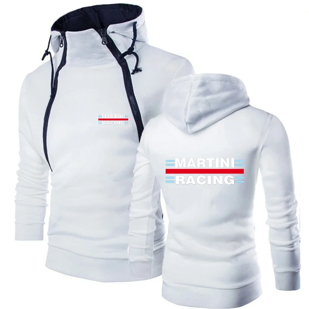 

Martini Racing Logo Men's Hoodies Long Sleeve Sweatshirts For Oblique Zip Hoodie Pullover High Neck Mens Top Jacket Coat