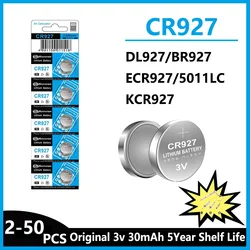 2-50PCS CR927 CR 927 3V Lithium Battery DL927 BR927 LM927 ECR927 For Watch Car Remote Control Clock Electric Toy Button Cell