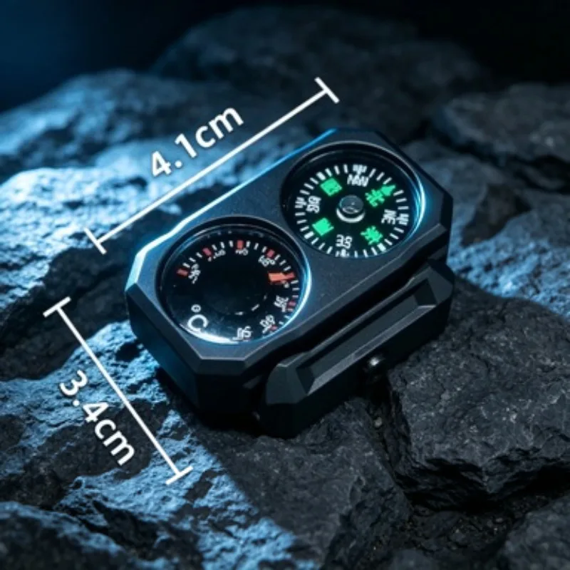 Portable Nylon Integrated Compass Thermometer Universal Base Outdoor Hobby Toy Model Parts