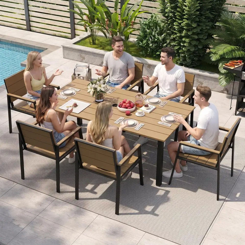 Garden Octagonal 9 ft Patio Umbrella Outdoor Furniture Table Umbrella PushButton Tilt Black Aluminum Frame Obravia2, Forest Gre