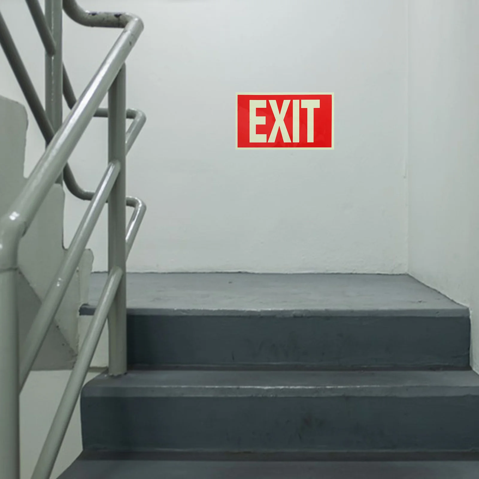 Emergency Exit Sign Sticker Evacuation Lighting Lights Fire Supplies Retail Signs Office