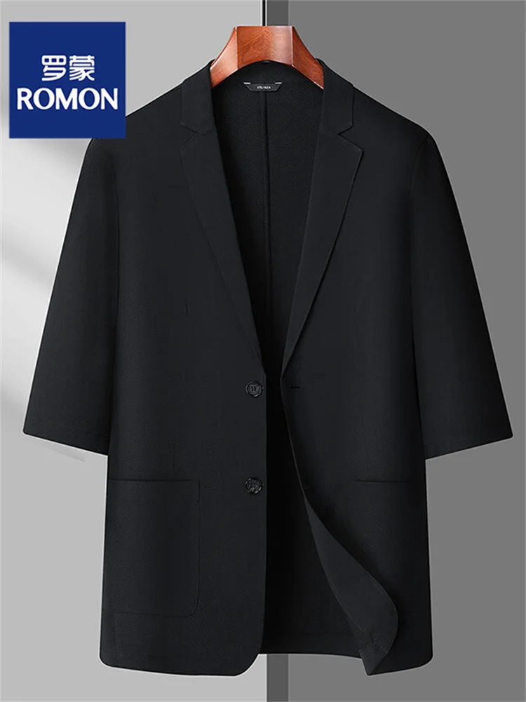 

Lormen Ice Silk Seven f Sve Men's Summer Casual Lightweight Long Sve Suit Lightweight Large Size Sun Protection Coat