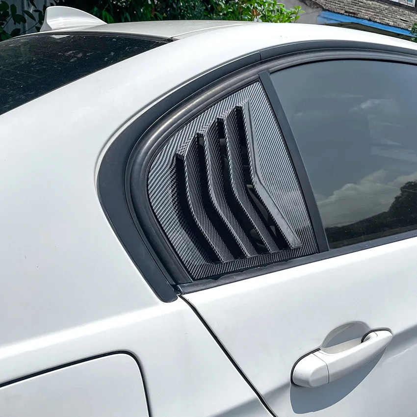 Car Rear Side Window Louver Air Vents Windshield Decoration Cover For BMW 3 Series E90 320i 330i M3 2005 2006 2007-2011