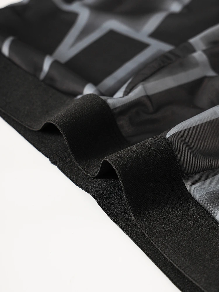 5피스 남성용 사각 팬티, 아이스 실크 원단, 시원하고 편안한 불규칙한 문자 패턴 바지 바디