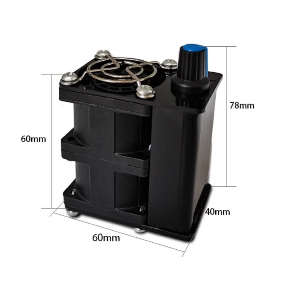 

Powerful Fan With Black Shell 0-100% Stepless Speed Regulation Control Module Fan for Heat Dissipation/Air Blowing/Soldering