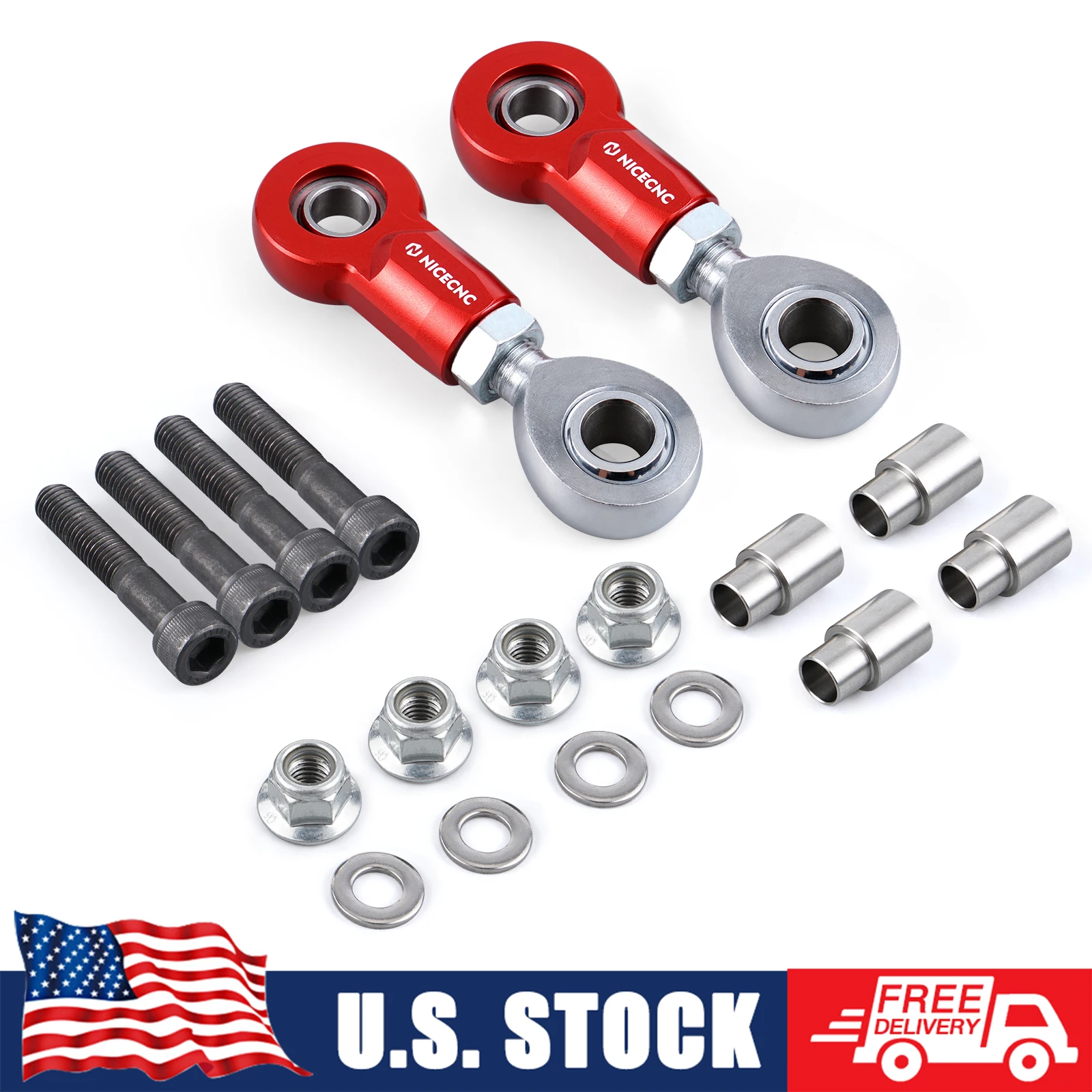 

NICECNC 2 Pcs Front Sway Bar Stabilizer Link UTV For Can-Am Maverick X3 Max R 4x4 Turbo 2018-2022 2017 Upgraded Accessories