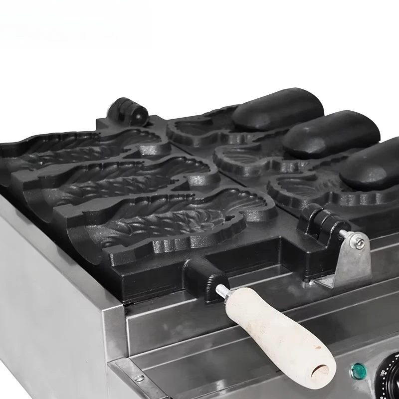 Manufacturers and ice cream snack machines Electric waffle machines, fish-shaped, cake waffle cones New conditions