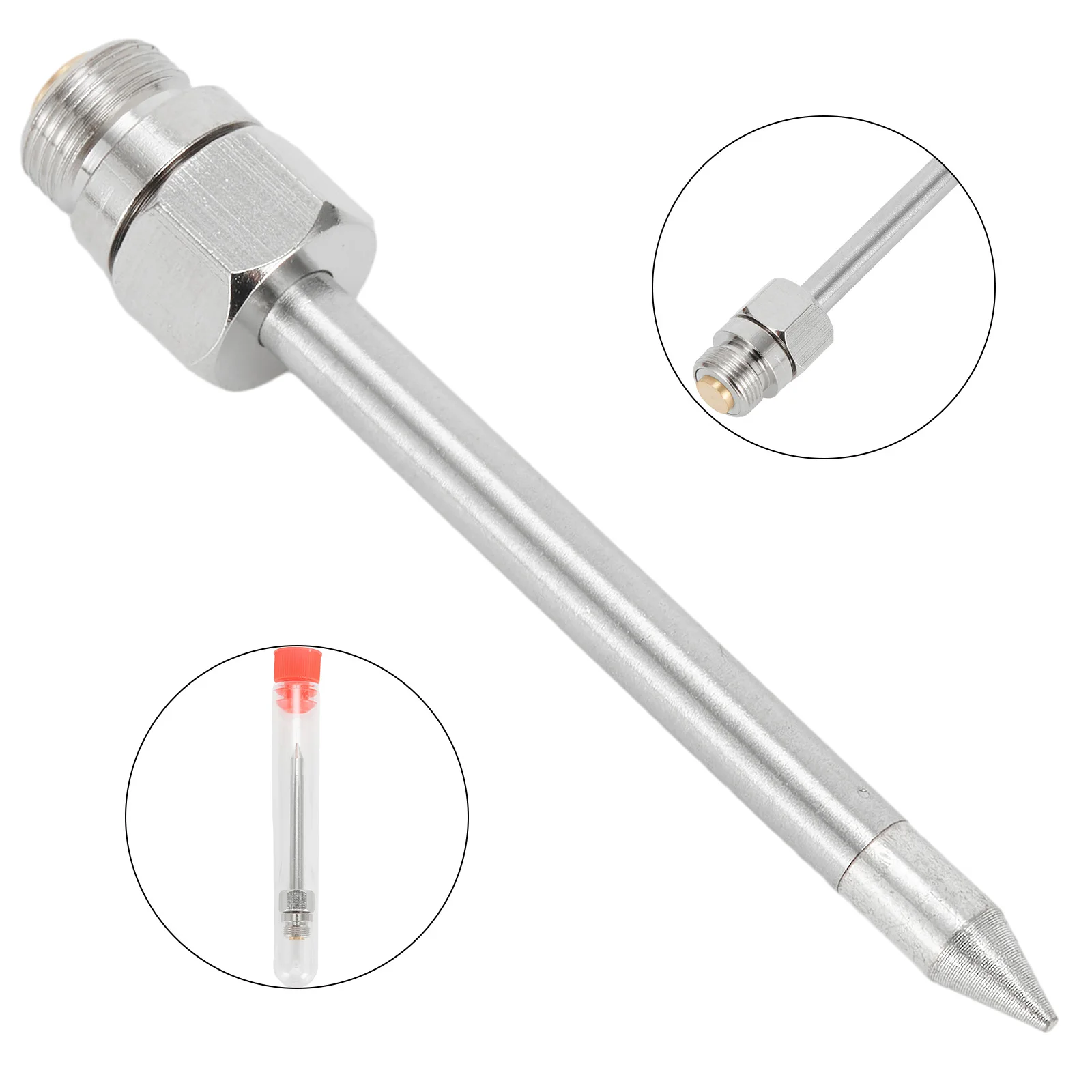 Portable USB Soldering Iron Tip 8W 510 Interface Welding Tool Parts For Rework Copper Material 2inch Length Silver Plating