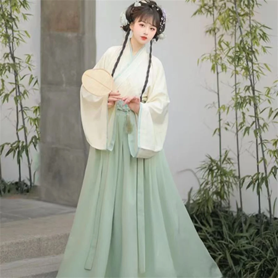 Hanfu ชุดประจำชาติจีนสำหรับผู้หญิงชุดคอสเพลย์เจ้าหญิงจีนโบราณชุดประจำชาติสำหรับผู้หญิง