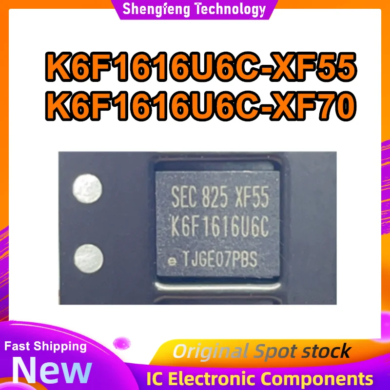 

5 шт. K6F1616U6C-XF70 K6F1616U6C-XF55 SEC BGA IC чипсет, новый, в наличии