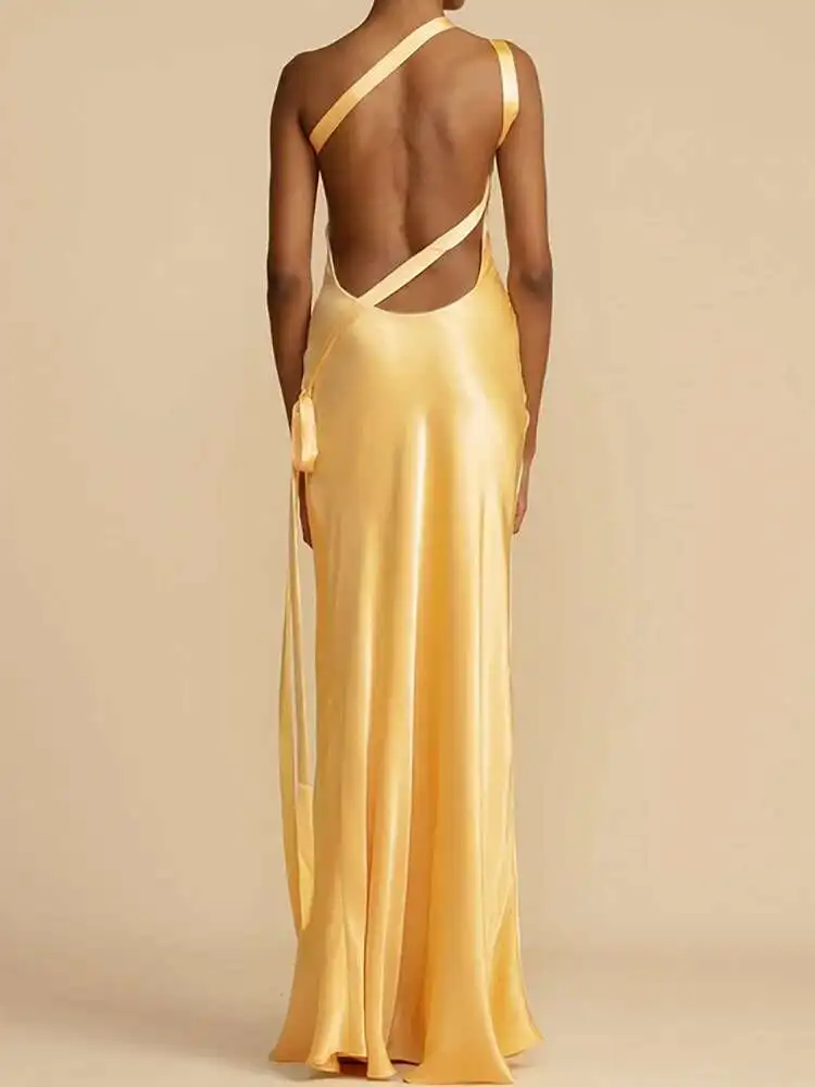 

Женское макси-повседневное женское уличное платье с диагональным воротником в стиле пэчворк, однотонное вечернее клубное платье без рукавов, лето 2021, Vestido