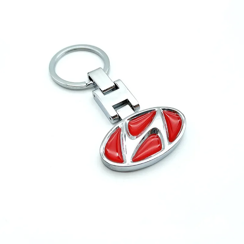 for hyundai keychain Car Styling Key Ring For Hyundai I30 2021 Sonata Elantra Veloster Kona Tucson N Line Emblem