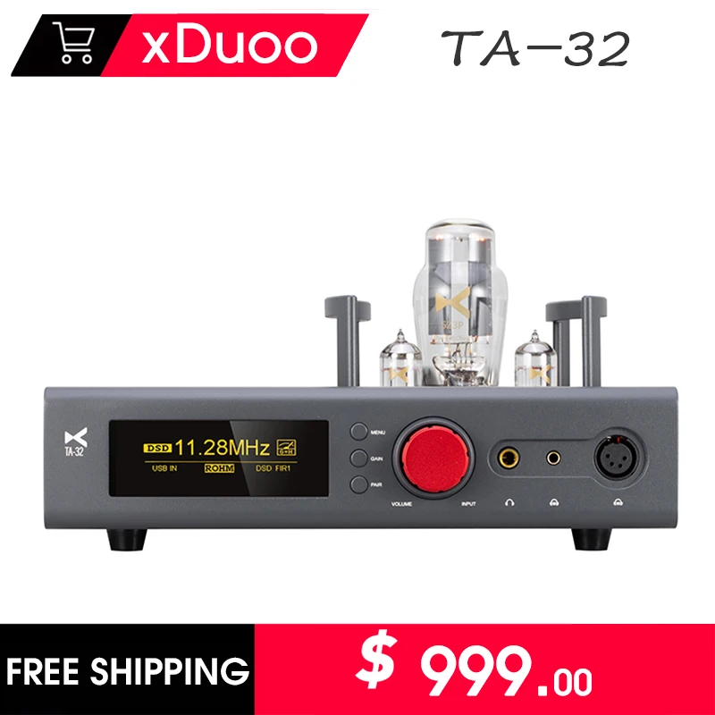 XDUOO TA-32 High Performance DAC TUBE BALANCE Headphone AMPlifier DSD512 32bit 768kHz LDAC APTX Bluetooth5.1 Audio Preamplifier