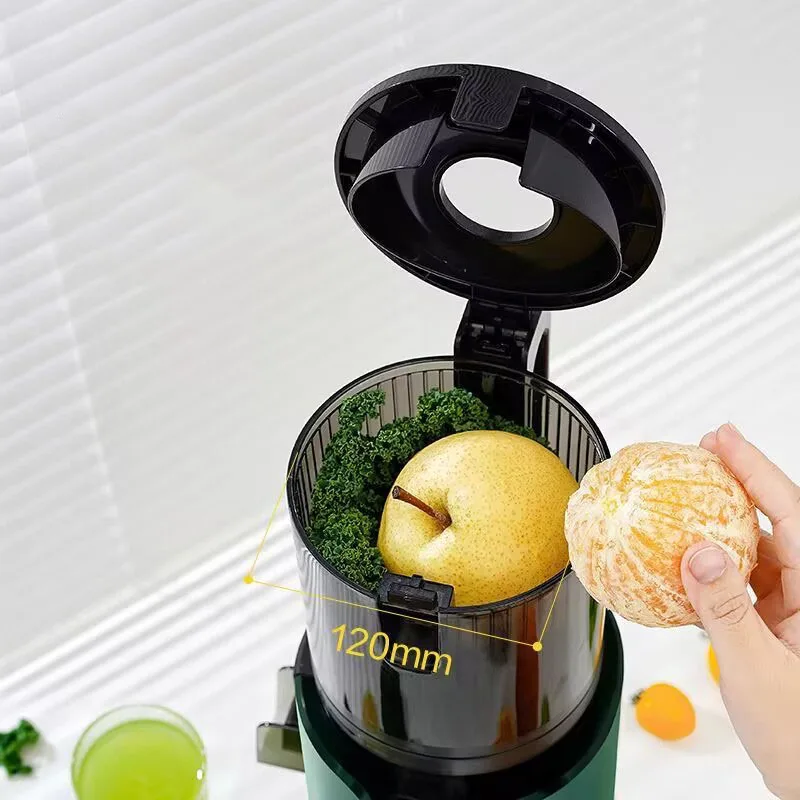 Spremiagrumi automatico a freddo con separazione dei residui di chutejuice da 130 mm Spremiagrumi domestico completamente spremiagrumi portatile a macinazione lenta
