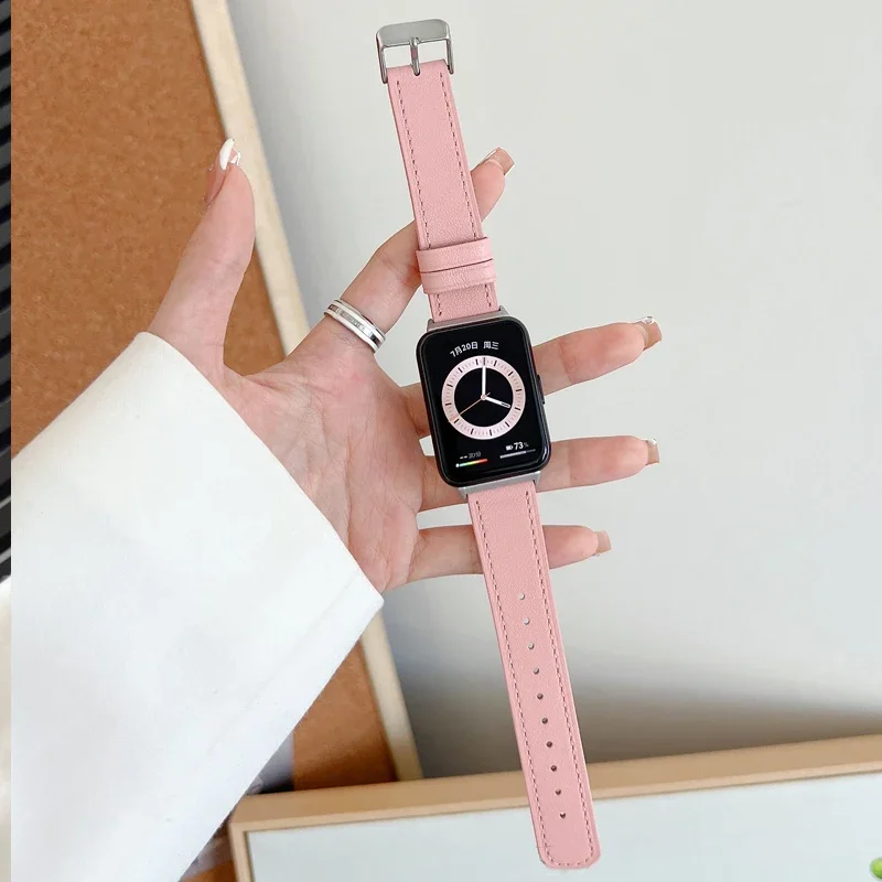 Cinturino in vera pelle per Huawei Watch Fit 3 cinturino Smartwatch cinturino sportivo di ricambio bracciale retrò Huawei Fit 3 accessori