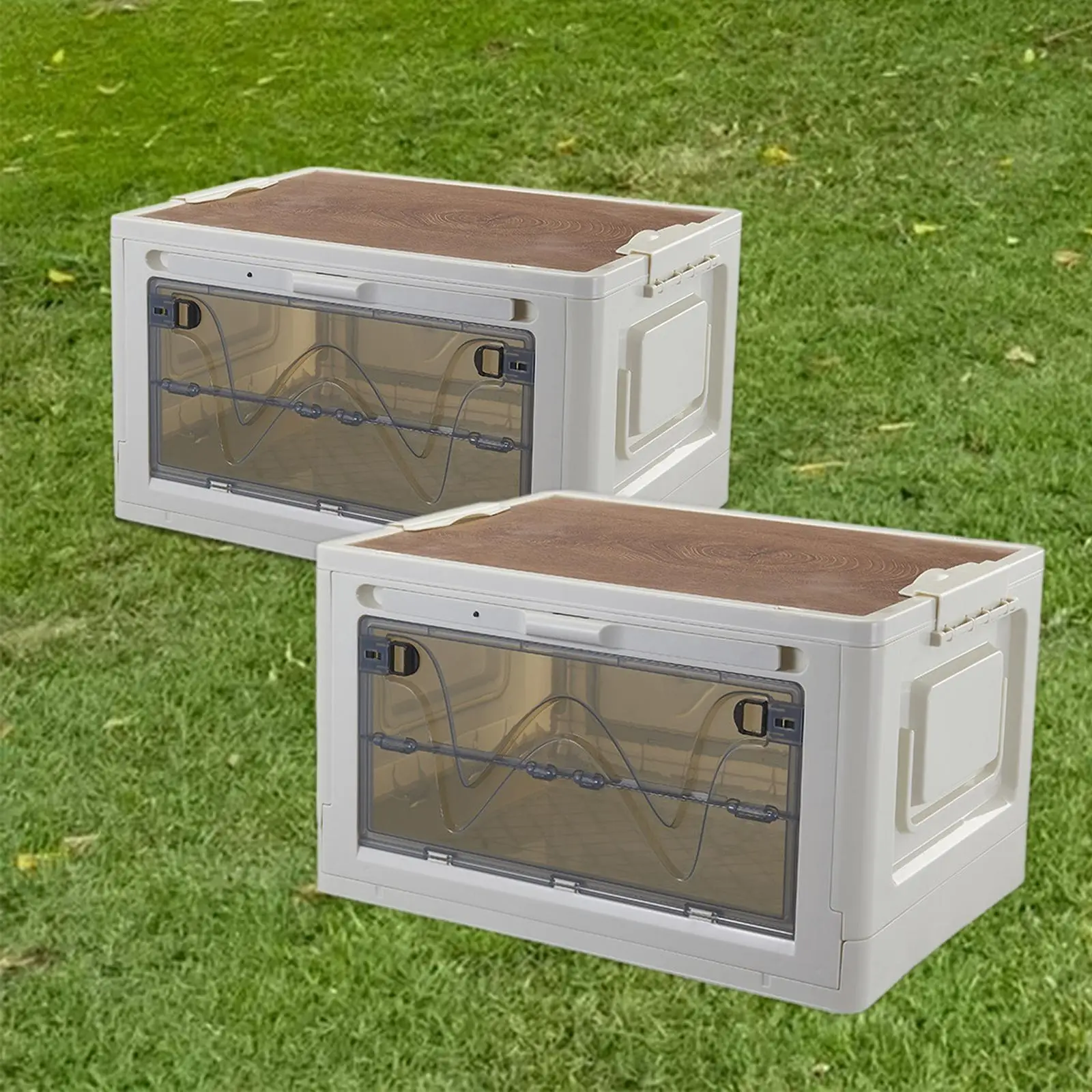 Storage Bins with Lid Office Outdoor Indoor Collapsible Closet Organizers