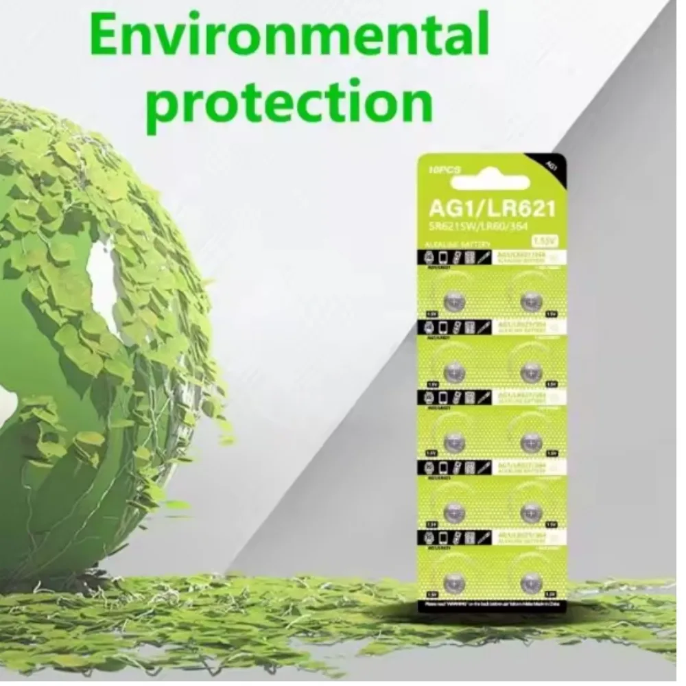 

2-50Pcs AG1 LR621 1.55V Alkaline Button Coin Batteries SR621 L621 LR60 LR620 Battery for Watches Toys Small Electronic Devices