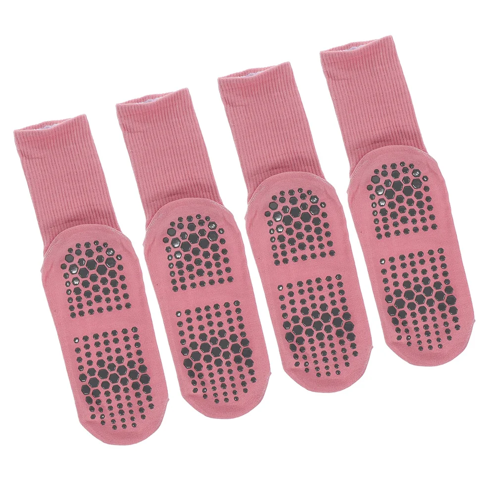 2 Pairs Non Slip Socks for Women Yoga Skid Proof Nonslip Womens Aerobics Pilates Women's