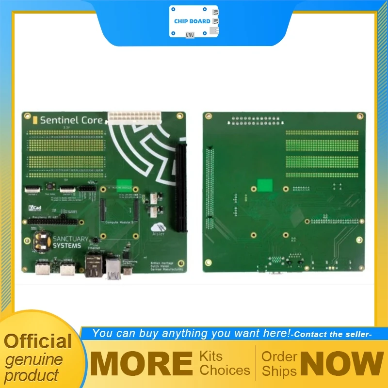 CrowdSupply Sentinel Core CM5 Mini-ITX Board, Raspberry Pi CM5, PCIe x16 Slot, High-Speed Expansion Platform