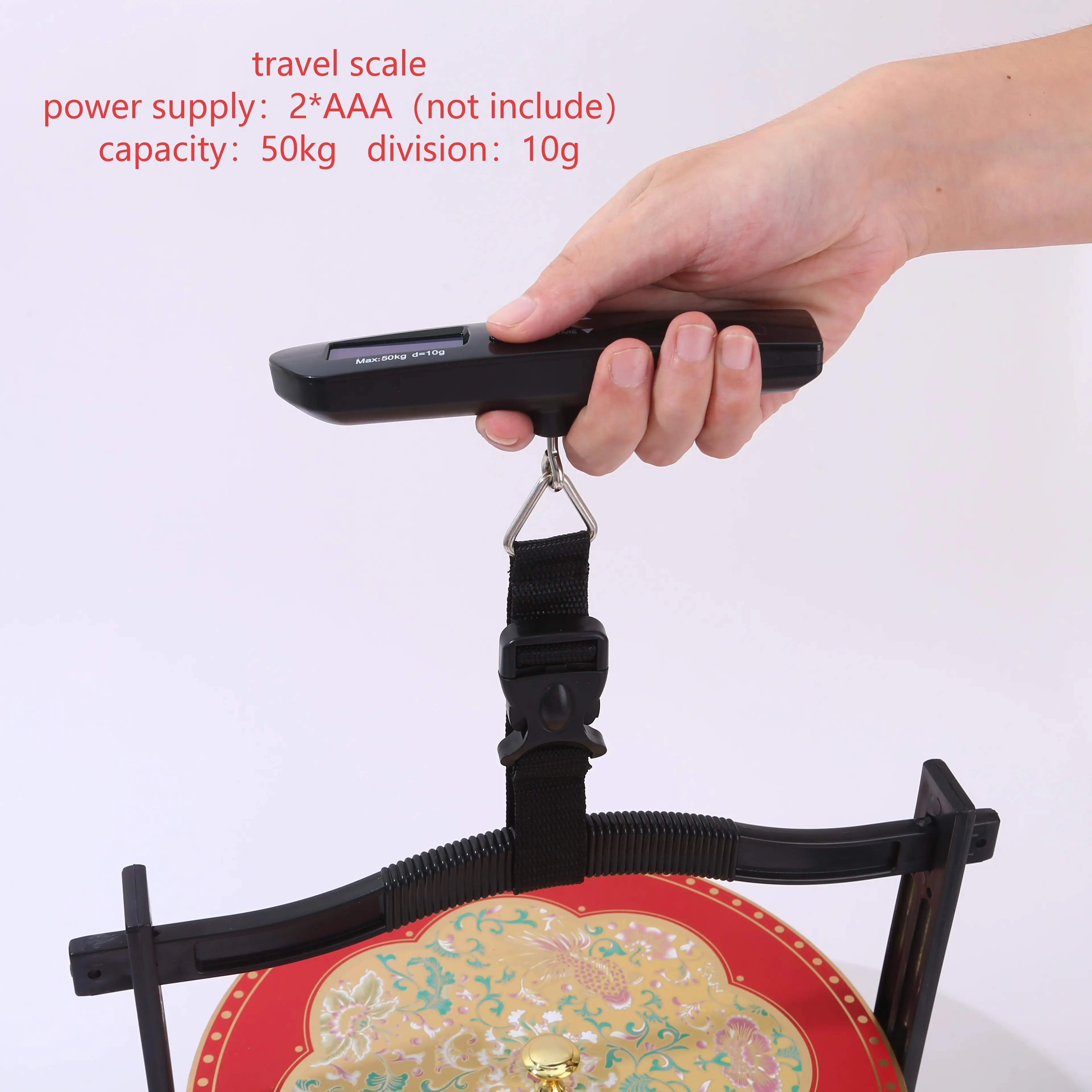 

1 Piece Digital Luggage Scale Handheld Scale for Travel Vacation Package Weighting Airplane Scale Home Use Battery Not Included