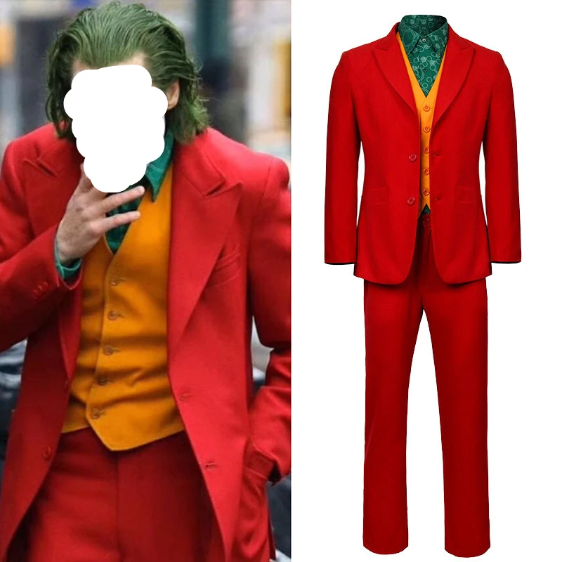 

Movie Clown Cosplay Suit Halloween Adult Men COS Costume Adult Role Play Suit Carnival Party Full Set