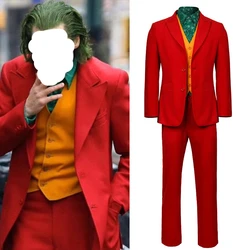 Movie Clown Cosplay Suit Halloween Adult Men COS Costume Adult Role Play Suit Carnival Party Full Set