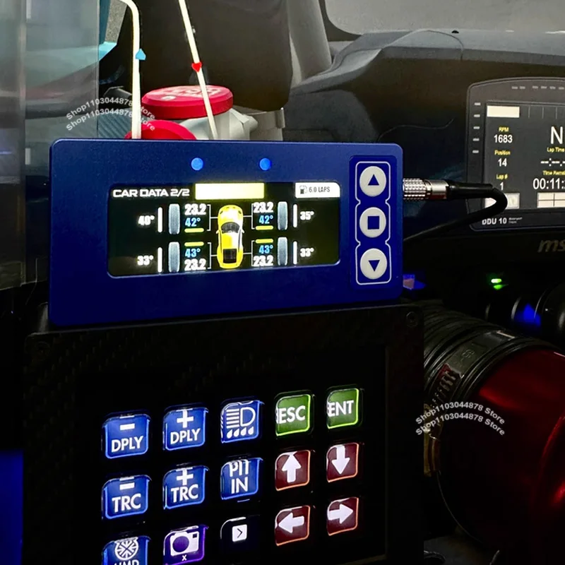 

PC USB Sim Racing Dash Display Dashboard Simhub Screen Timer Simulation Game Racing Timer For Simagic Fanatec Thrustmaster Moza