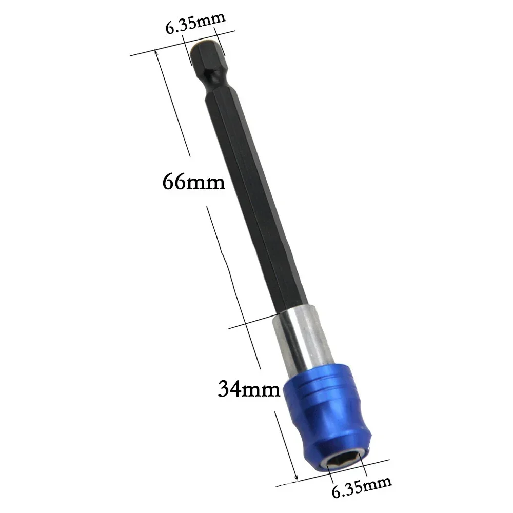 1 Set Quick Release Screwdriver Drill Extension Rod Magnetic 1/4 Head Hexagonal Shank Rod Power Tool Accessories Screwdriver